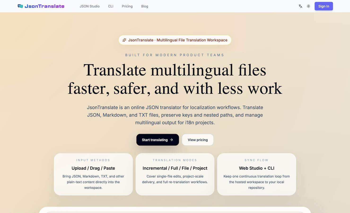 Json Translator