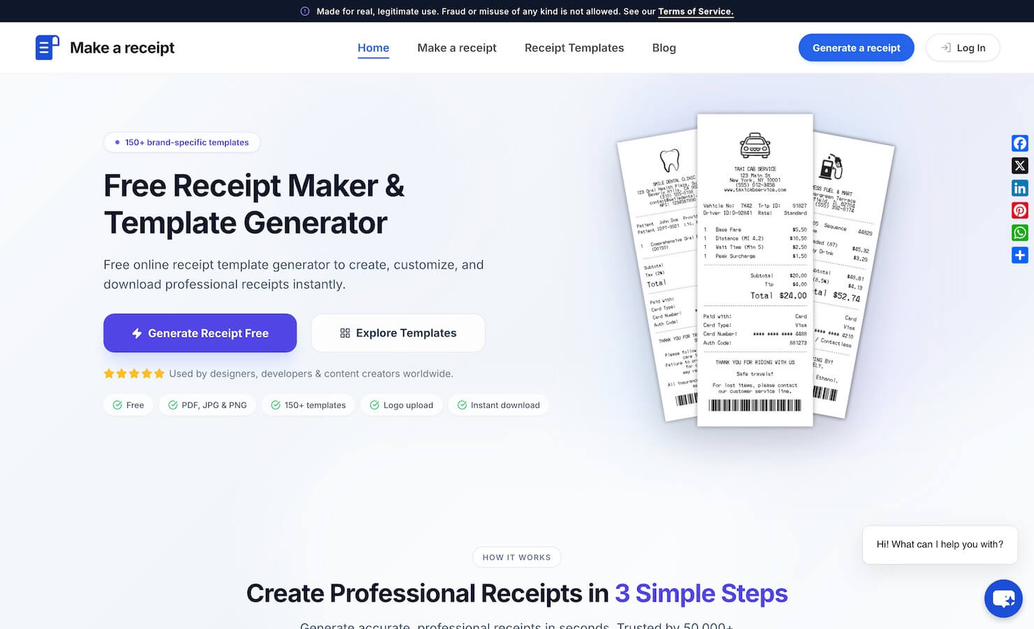 Make a Receipt
