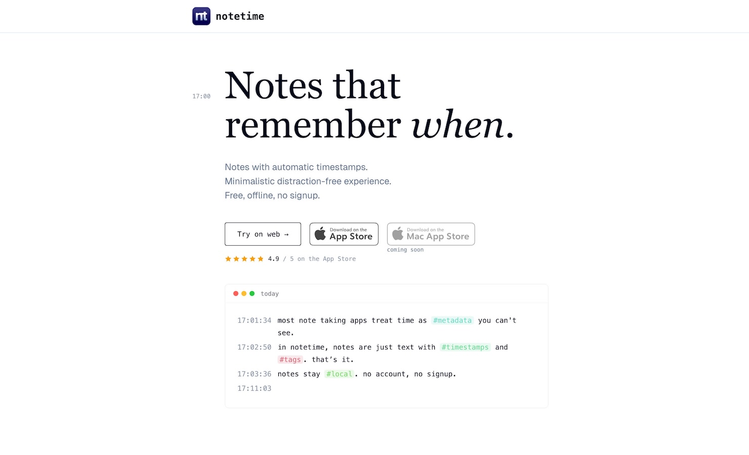 notetime