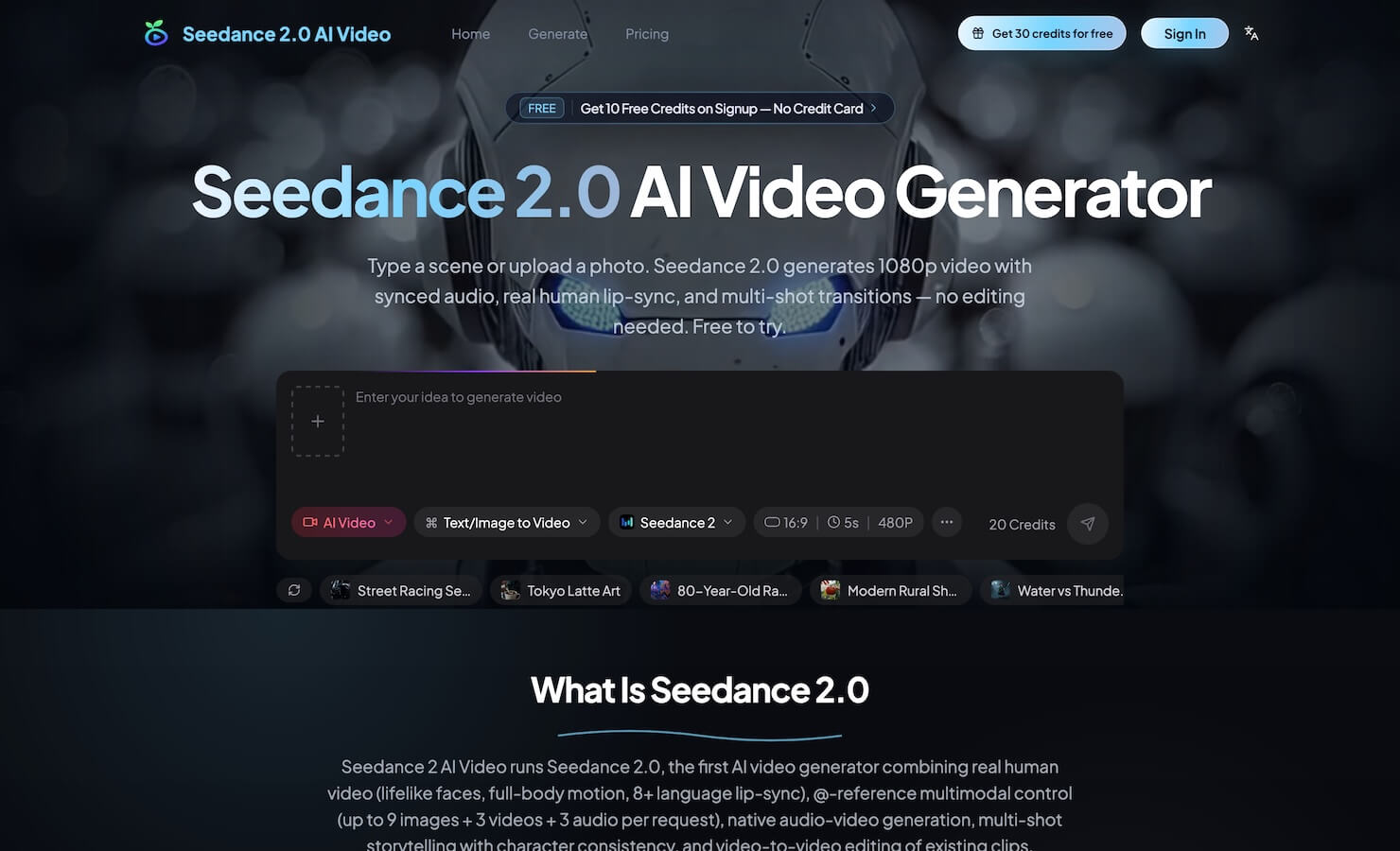 Seedance AI Video Generator