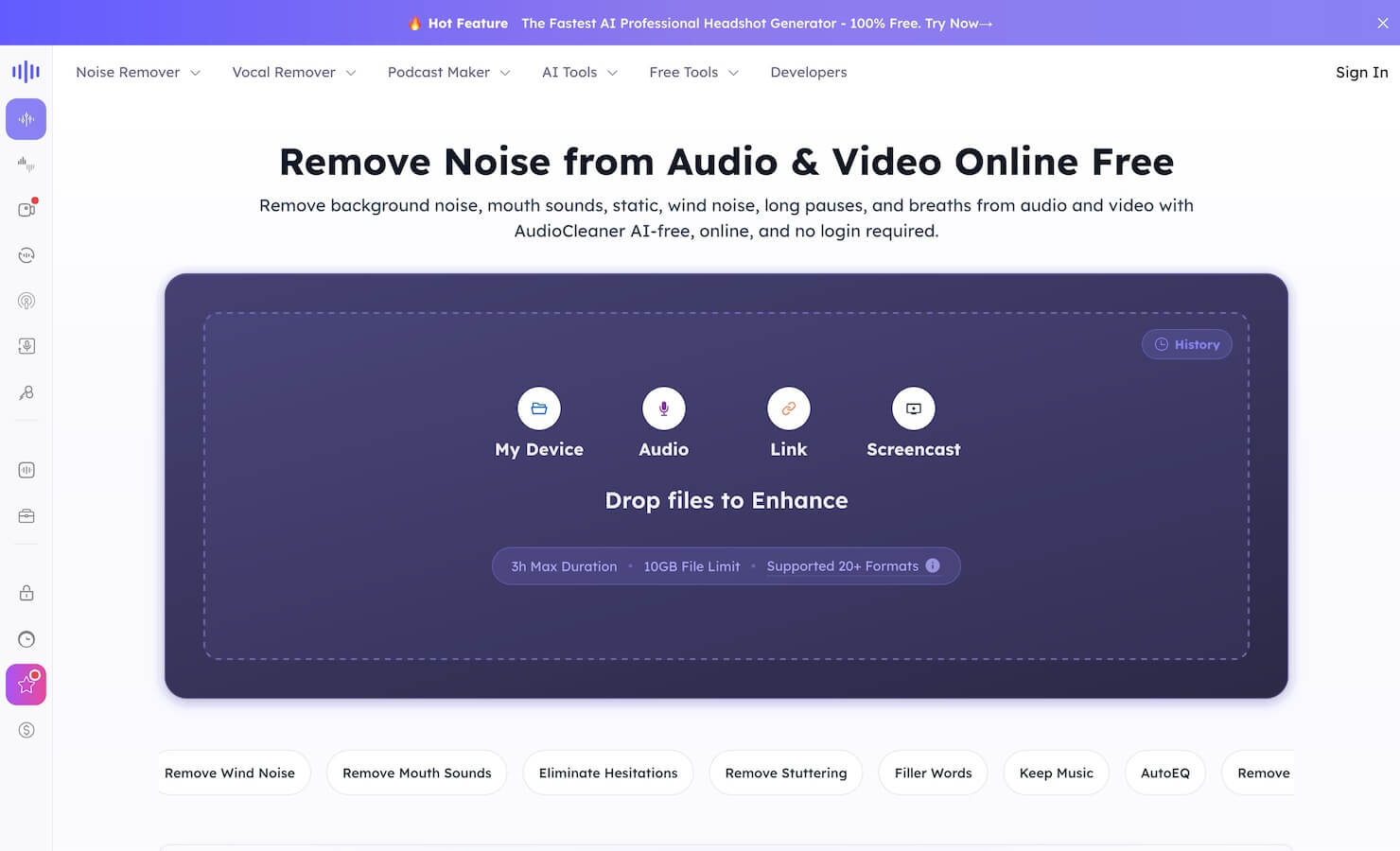 Audio Cleaner AI