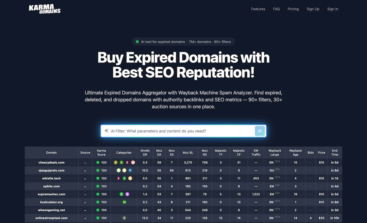 Karma Domains