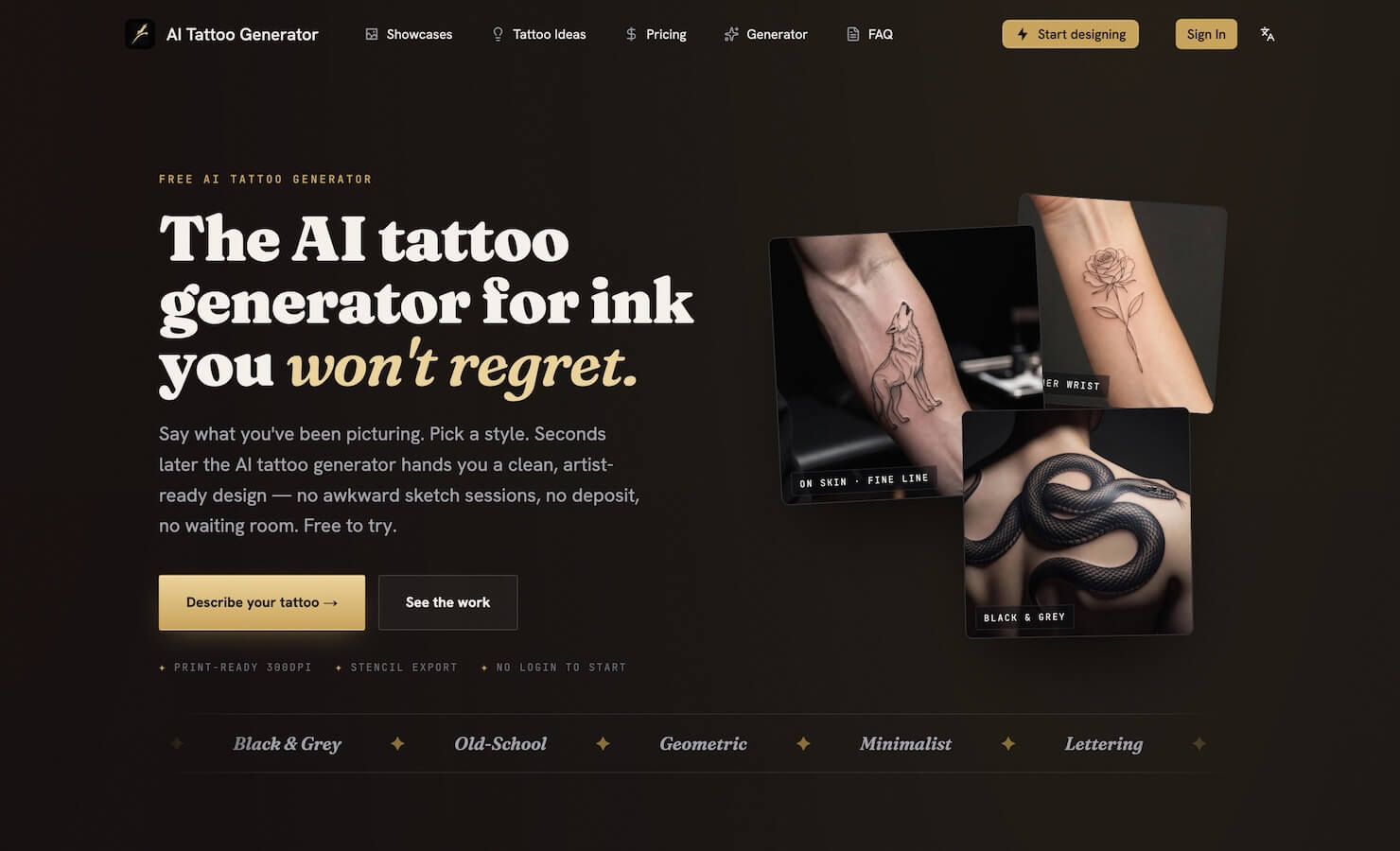AI Tattoo Generator