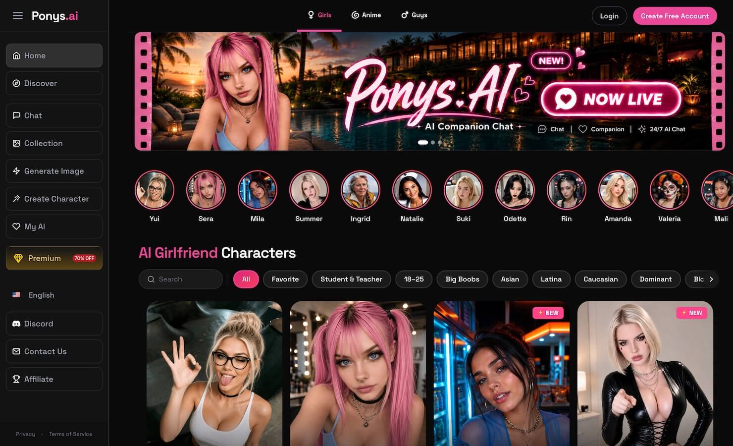Ponys AI Character Generator