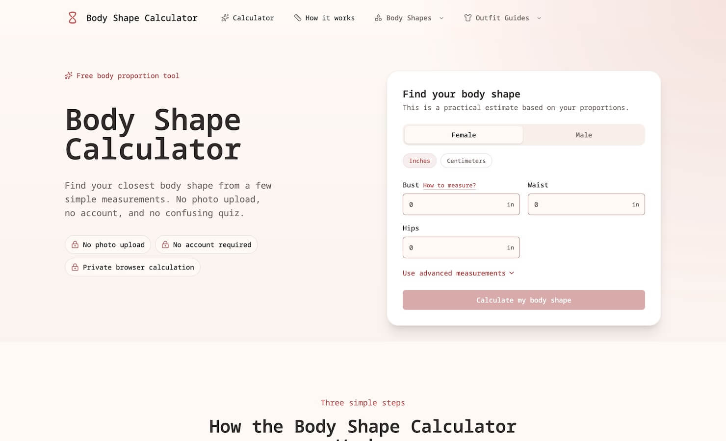 Body Shape Calculator