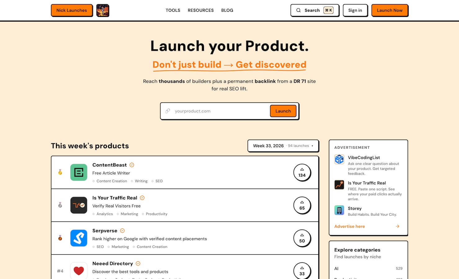 Nick Launches