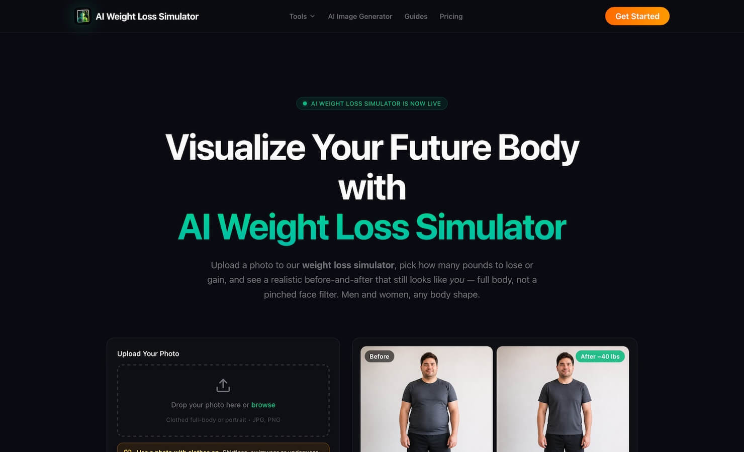 AI Weight Loss Simulator