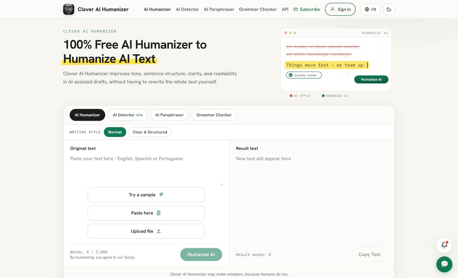Clever AI Detector