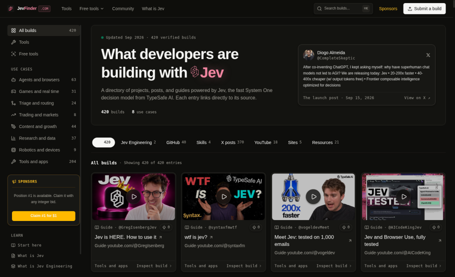 Jev Finder