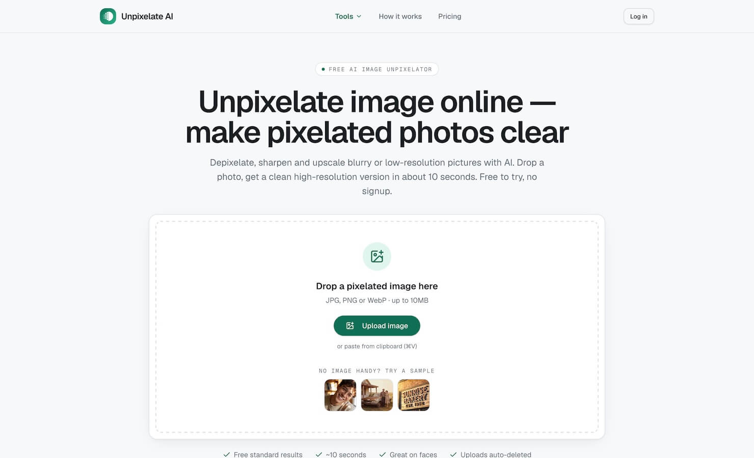 Unpixelate